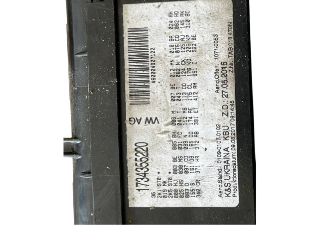 Pojistková skříňka 1734355220, 460004907122 Volkswagen Caddy 2017