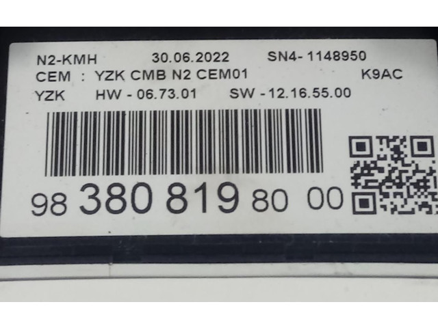 Přístrojová deska  Citroen Berlingo 2022 9838081980  