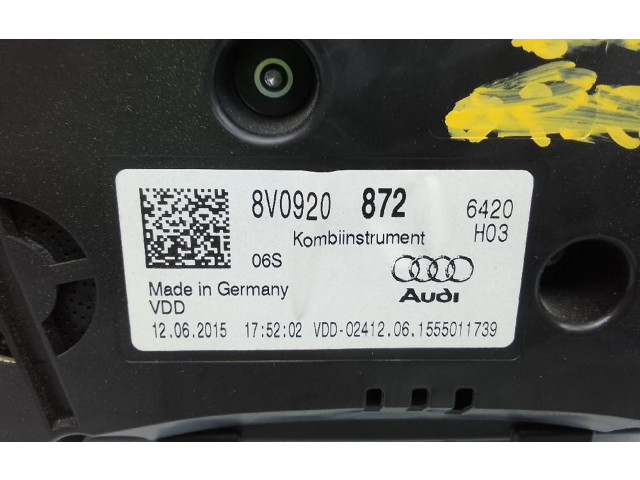 Панель приборов 8v0920872   Audi A3 8Y       