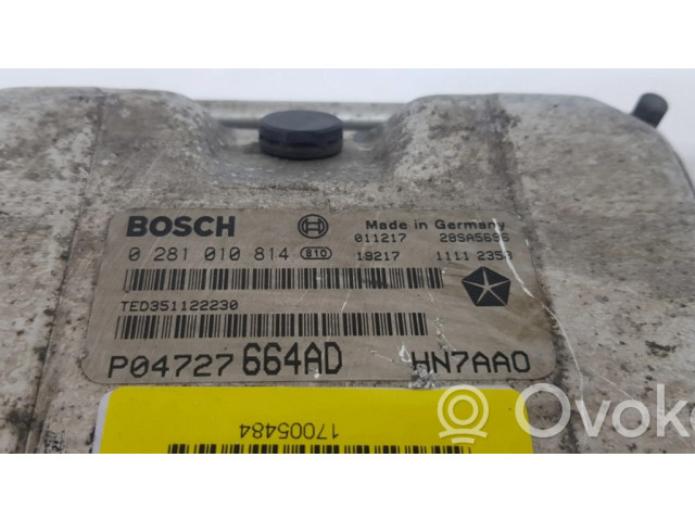 Řídící jednotka 0281010814 Chrysler Voyager 2006