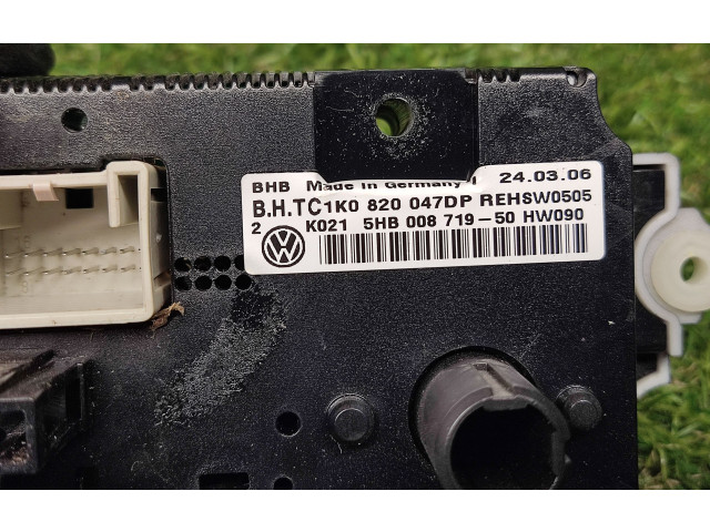Блок управления климат-контролем 1K0820047DP, 5HB00871950   Volkswagen Jetta V