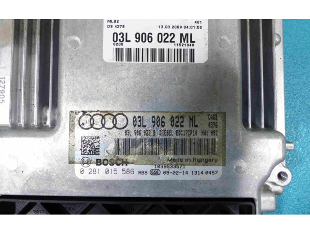Řídící jednotka 03L906022ML, IMPRK893667 Audi A4 S4 B8 8K 2009