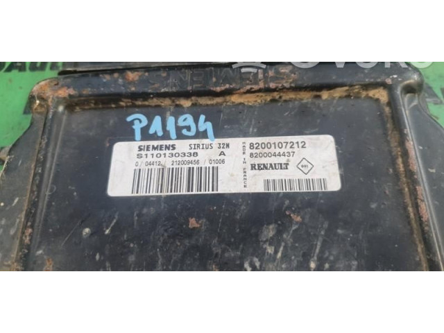 Блок управления двигателем Блок управления 8200107212, S110130338A.   Dacia SupeRNova