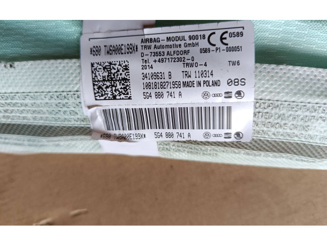 Боковая подушка безопасности 5G4880741A   Volkswagen Golf VII