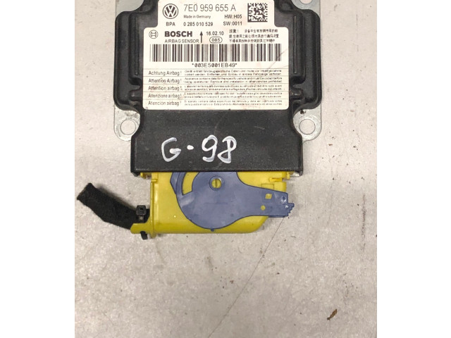 Блок подушек безопасности 7E0959655A, 0285010529   Volkswagen Caddy