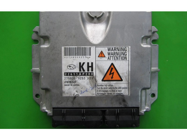 Блок управления двигателем Блок управления 22611AP200, 275800-9253   Subaru Forester SH