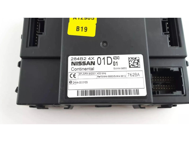 Блок комфорта 284B24X01D, 5WK48812 Nissan Navara D40