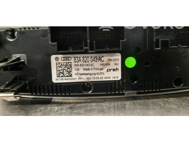 Блок управления климат-контролем 83A820043AC Audi Q3 F3