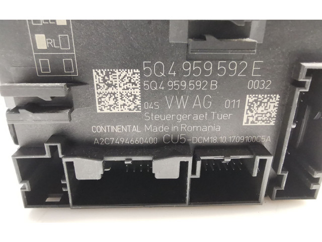 Блок управления 5Q4959592E, A2C7494660400   Skoda Octavia Mk3 (5E)