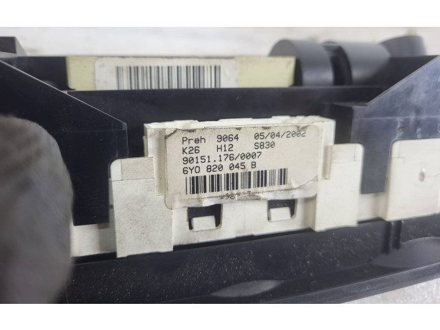 Блок управления климат-контролем 901511760007 Skoda Fabia Mk1 (6Y)