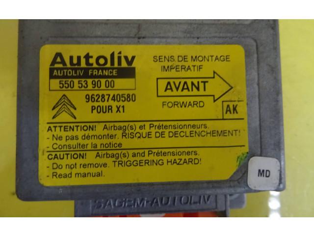 Блок подушек безопасности 550539000, 9628740580 Citroen Xantia