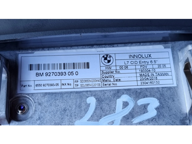 Дисплей 9270393, 9321938 BMW 4 F36 Gran coupe