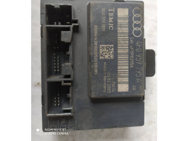 Блок комфорта 4F0910795A, 4F0959795A   Audi A6 S6 C6 4F   