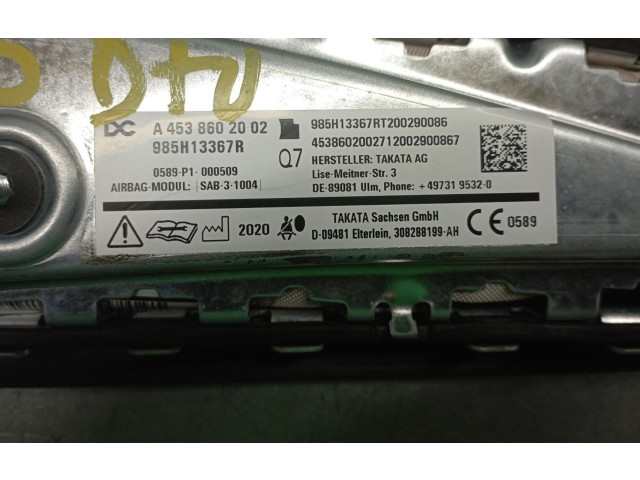 Подушка безопасности в сиденье 985H13367R, A4538602002   Renault Twingo III