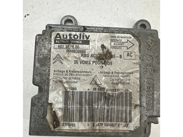 Блок подушек безопасности 602327600 Citroen Berlingo