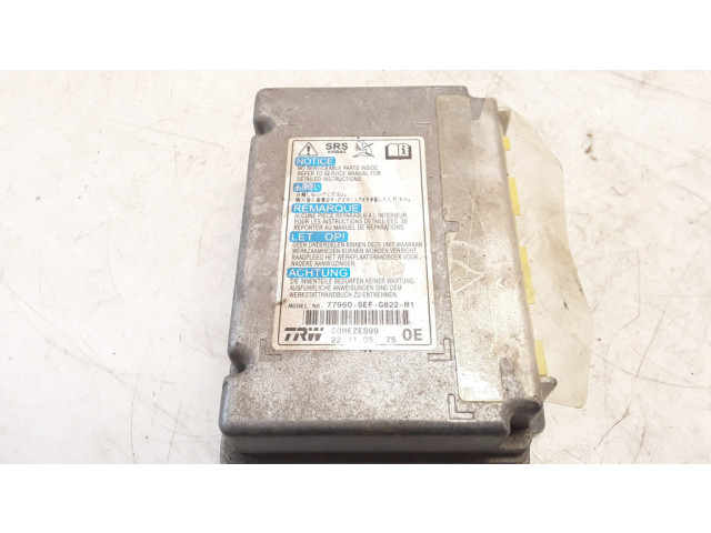 Блок подушек безопасности 77960SEFG822M1, 77960SEFG822 Honda Accord