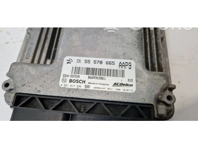 Блок управления двигателя 0281017595, 55578665   Saab 9-5
