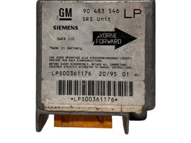 Блок подушек безопасности 90483546, 5WK4115   Opel Tigra A