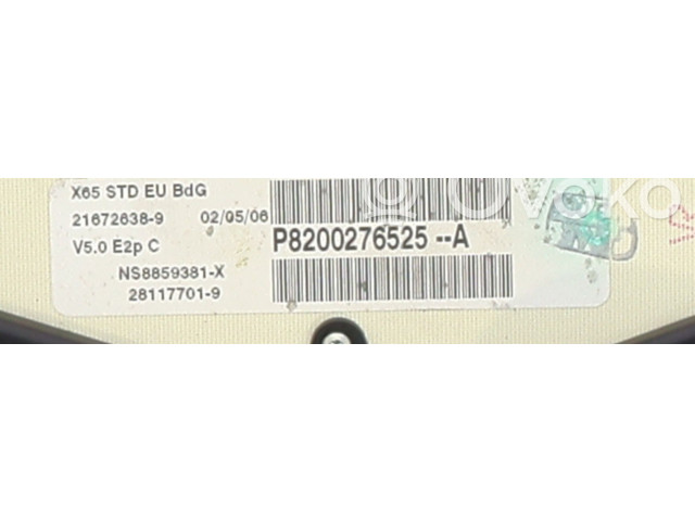 Панель приборов 8200276525, 8200261119   Renault Clio II       