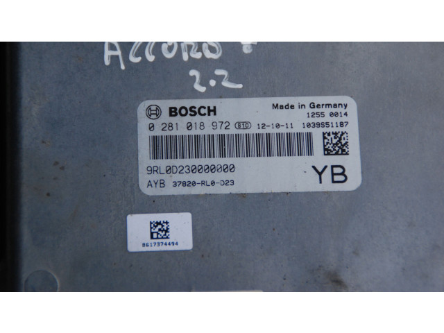 Блок управления двигателя 0281018972, 150KM Honda Accord