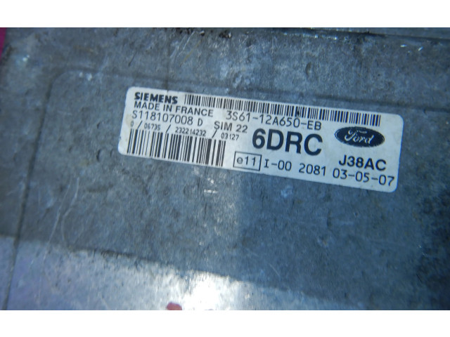 Блок управления двигателем Блок управления 3S61-12A650-EB, 3S61-12A650-EB Mazda 323 F