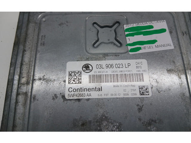 Блок управления двигателя 03L906023LP, 03L906023JH Skoda Octavia Mk3 (5E)