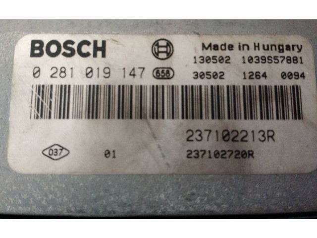 Блок управления двигателя 237102213R, 237102720R   Dacia Dokker