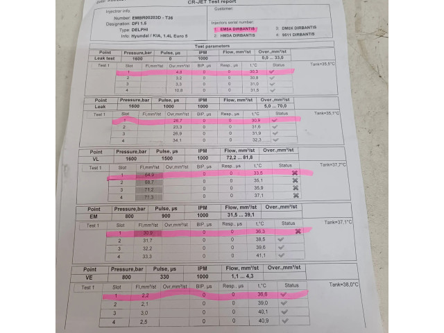 Vstřikovač EMBR00203D, 338002A780 Hyundai i30 pro naftový motor 1.4 D4FC