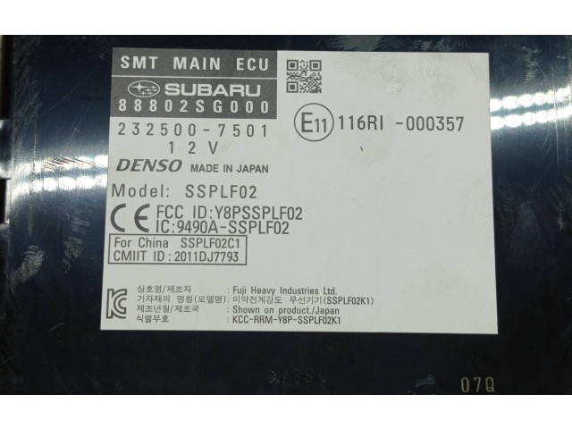Блок комфорта 88802SG000, 232500-7501 Subaru Forester SJ