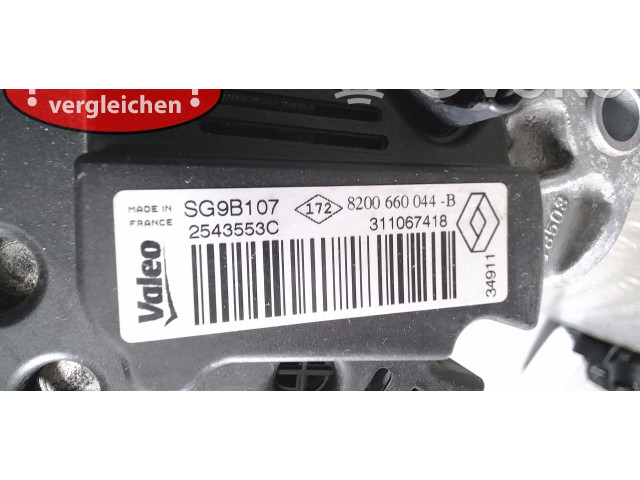 Генератор 8200660044, 52080 Dacia Sandero
