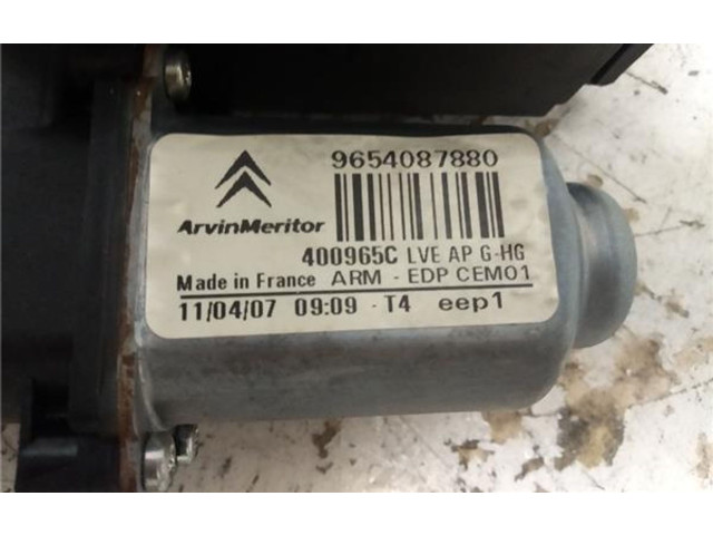 Передний електрический механизм для подъема окна без двигателя 9654087880, 9654087880   Citroen C4 Aircross