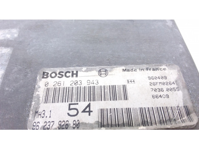 Řídící jednotka 9623792680, 0261203943 Peugeot 106 1995