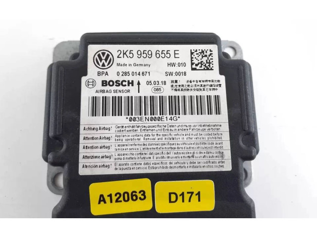 Блок подушек безопасности 2K5959655E, 2K5959655   Volkswagen Caddy