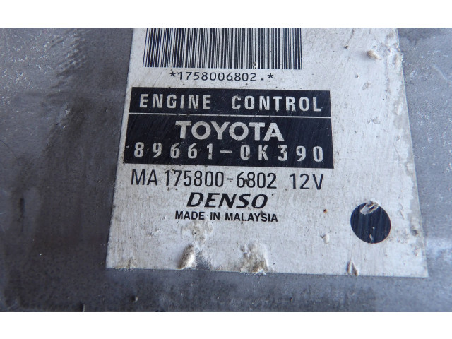 Řídící jednotka 896610K390, 1758006802 Toyota Hilux (AN10, AN20, AN30) 2010