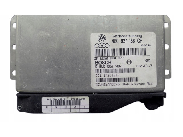 Блок управления коробкой передач 4B0927156CH, 0260002706 Audi A6 S6 C5 4B