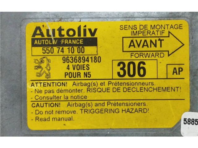 Блок подушек безопасности 9636894180, 0090019   Peugeot 306