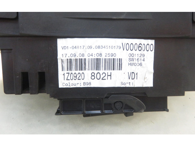 Панель приборов 1Z0920802H, 1Z0920802H Skoda Octavia Mk2 (1Z)