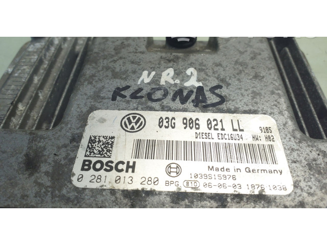 Řídící jednotka 03G906021LL, 0281013280   Volkswagen PASSAT B6 2006