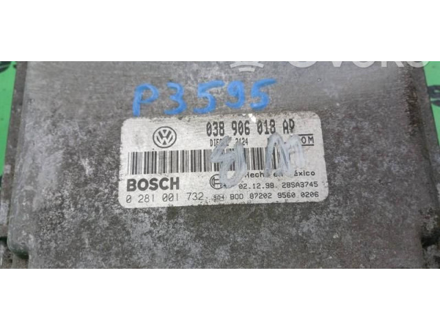 Блок управления двигателем Блок управления 0281001732, 038906018AP   Volkswagen Beetle A5