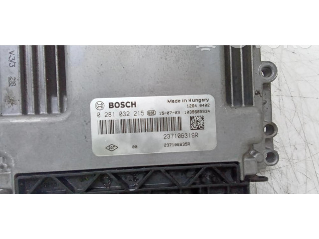 Блок управления двигателя 237106319R Dacia Duster