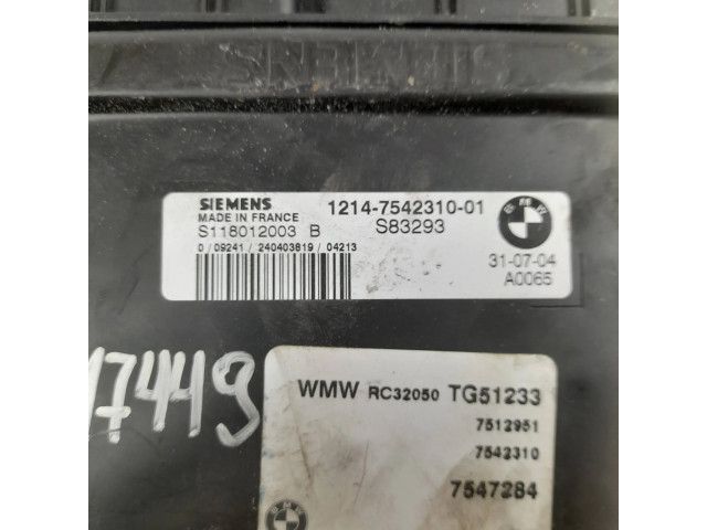 Řídící jednotka S118012003B, 7542310   Mini One - Cooper R50 - 53 2002