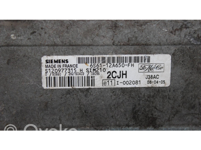 Řídící jednotka 6S6112A650FH, S120977315H Ford Fiesta 2006