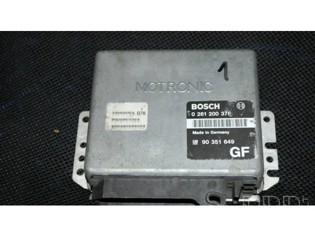 Блок управления двигателя 90351649 Opel Astra F