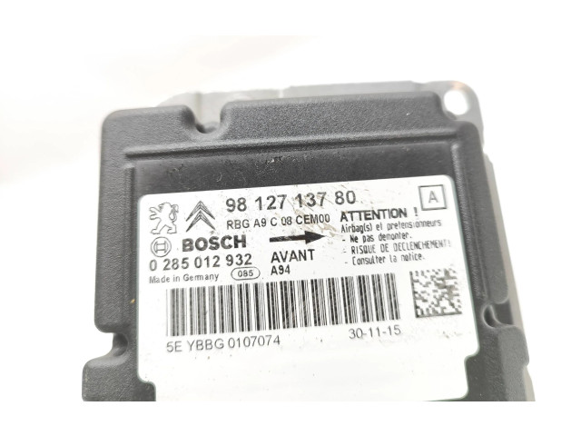 Блок подушек безопасности 9812713780, 0285012932 Peugeot 2008 I