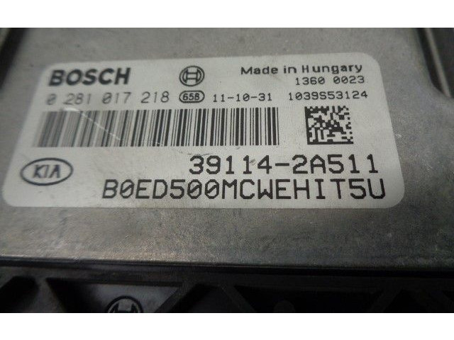 Блок управления двигателя 391142A511, 0281017218   KIA Ceed