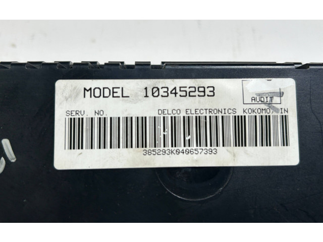 Блок управления климат-контролем 10345293   Chevrolet Corvette C5