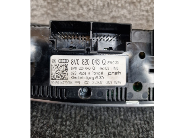 Блок управления климат-контролем 8V0820043Q Audi A3 S3 8V