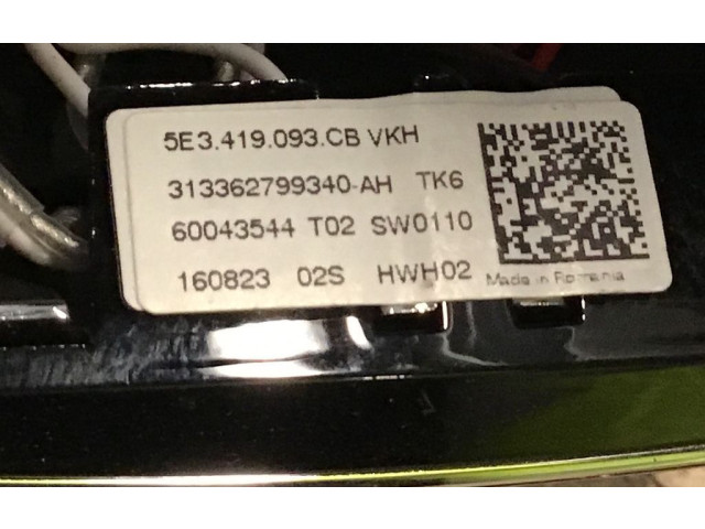 Руль Skoda Superb B8 (3V)  2015 - 2024 года 5E3419093CB      