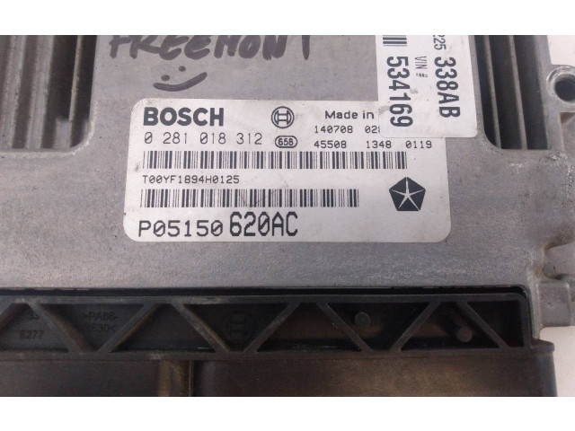 Блок управления двигателя P05150620AC, 0281018312   Fiat Freemont