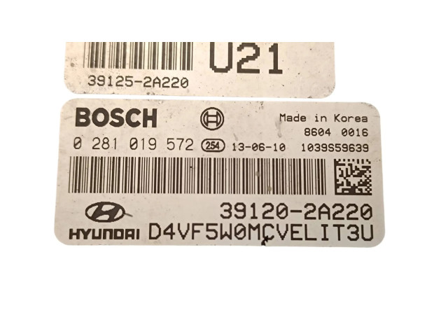 Řídící jednotka 0281019572, 391202A220 Hyundai i40 2013
